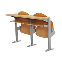 Siège de salle de conférence d'université, Table trapézoïdale de laboratoire informatique d'université, chaise de bureau pliable d'université pour salle de classe
