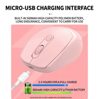 Souris de bureau sans fil ergonomique 4D rechargeable 2,4 GHz OEM d'usine, mini, portable, silencieuse, double mode, en stock