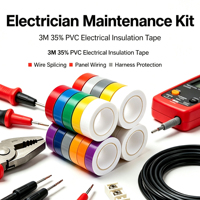 Multicolore pour 35 #   Ruban isolant électrique résistant à la chaleur en PVC UL510 600V, identification de phase, ignifuge, pour câbles