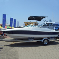 Nouveau modèle Grandsea 19ft Bowrider Bateau à moteur de vitesse en fibre de verre à vendre