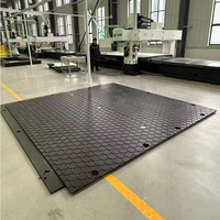 Tapis de route flottants en PE pour voies temporaires très résistantes, plateforme de travail stable dans des conditions de sol humide extrêmement souple