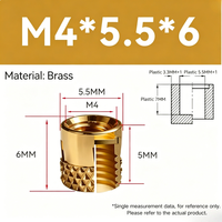 Écrou cylindrique moleté en laiton/cuivre moulé par injection à froid, à fente croisée, M3 M4 M5 M6 Grade 4.8, directement de l'usine