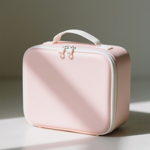 Organizador de leche materna amigable con los viajes a prueba de fugas, caja de almacenamiento de extractor de leche EVA rosa, bolsa enfriadora de leche portátil para amamantar a mamá - Product Image 3