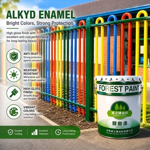 Pintura de <span class=keywords><strong>Esmalte</strong></span> Alquídico para Exteriores, Venta Directa de Fábrica, Recubrimiento Antioxidante para Barandillas Metálicas - Product Image 1