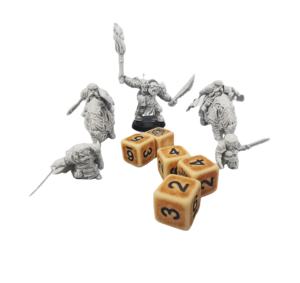 Figurines miniatures personnalisées en plastique ABS, résine PVC, guerriers et dragons de style cartoon pour jeux de société - Product Image 1