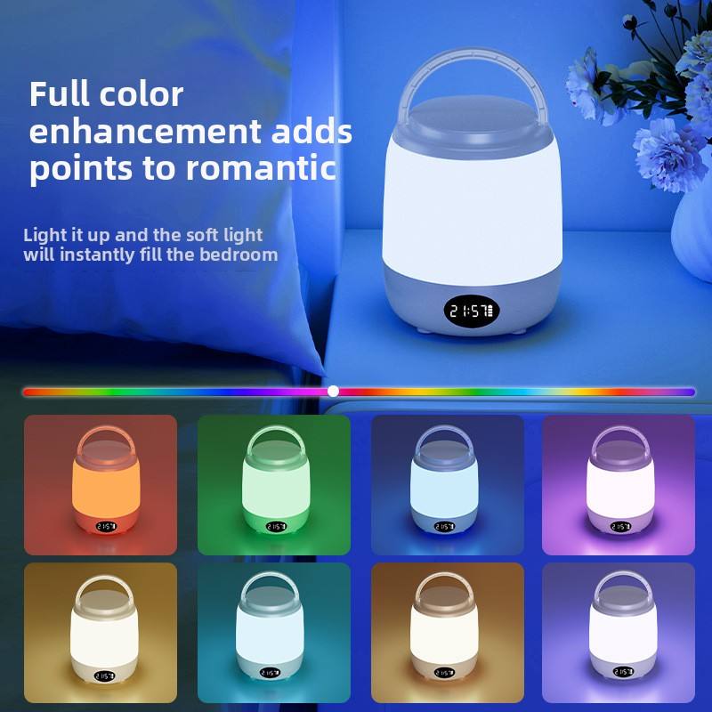 NiaCon NIA-E02 Modern 1200mA Rechargeable LED Table Lamp - Remote Control Warm White Night Light for