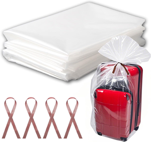 <span class=keywords><strong>10</strong></span> sacs de rangement en plastique LDPE transparents, durables, anti-poussière, anti-humidité, surface gaufrée, taille personnalisable, pour supermarché - Product Image 2