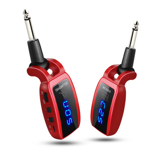 UHF micrófono inalámbrico <span class=keywords><strong>para</strong></span> la guitarra eléctrica de <span class=keywords><strong>bajo</strong></span> con pantalla LED batería recargable 50 metros 6,35mm - Product Image 2