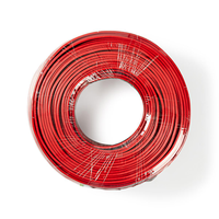 Câble électrique de raccordement à 2 broches rouge noir Auto 2 fils basse tension DC Wire for Car Audio Home Theater LED