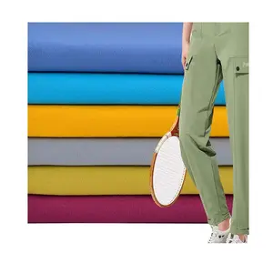 Wholesale cheap and high quality 160d nylon 4way stretch fabric spandex sweatpants fabric for outdoor sportswear