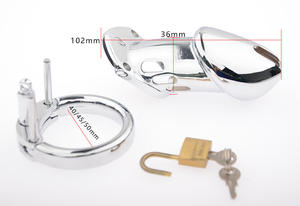 Anti-çiftleşme kilidi ile silikon paslanmaz çelik bekaret kafes nefes Pet güvenlik kafesi plastik tepsi palet tipi - Product Image 6