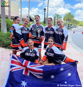 Normzl personnalisé sublimé Cheerleading Costume vêtements de <span class=keywords><strong>Hockey</strong></span> <span class=keywords><strong>sur</strong></span> <span class=keywords><strong>glace</strong></span> en gros vierge jeunesse Cheer <span class=keywords><strong>Hockey</strong></span> Jersey - Product Image 1