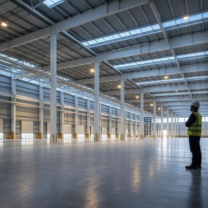 Bâtiment d'entrepôt en acier SUNRISE, structure en acier préfabriquée, grande portée, structure en acier pour stockage industriel, usine - Product Image 1