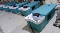 Lit de lavage multifonctionnel YADA Beauty pour salon de coiffure et spa, lit de spa capillaire coréen avec casier