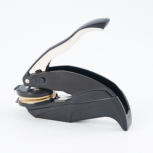 Sello Personalizado de Acero Inoxidable con Grabado y Sello de Metal para Bodas, con Mango Metálico - Product Image 1