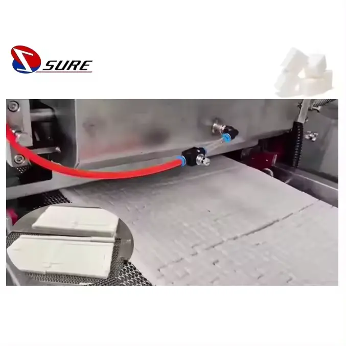Einfache Einstellung automatische Zuckerwürfelschaummaschine Würfel-Zuckermaschine Herstellung von Zuckerwürfeln