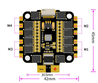 Contrôleur de vitesse électronique léger de haute qualité MAD AM32 50A 3-12S 4-en-1 pour drone FPV