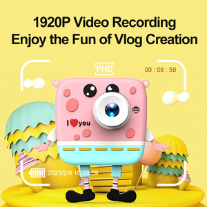 Jouet numérique pour appareil photo mignon pour enfants avec jeu et écran pour les yeux Cadeau d'anniversaire Garantie 1 an Capteur d'imagerie CMOS - Product Image 4