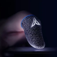 Fundas para Dedos de Juego, Alta Sensibilidad, Fibra Plateada, para Juegos Móviles, FPS, Juegos con Sonido, PUBG, Anti-Sudor