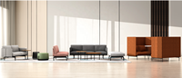 Canapé Modulable de Réception pour Hôtellerie de Luxe et Restaurant, Mobilier de Bureau Commercial en Tissu, Canapés Modernes de Bureau