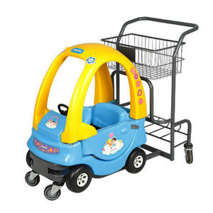 बच्चों के धातु सुपरमार्केट शॉपिंग ट्रॉली के साथ बच्चे बच्चे सीटें बच्चों खिलौना कार - Product Image 2