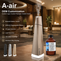 Nouveau diffuseur d'arômes intelligent sans eau 2026 en aluminium avec lumière LED, contrôle vocal Google et Wi-Fi, vente en gros OEM