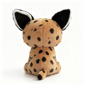 Customized Big Gold Glitter Eyes <b>Large</b> Black Trim Ears Wild Cheetah Print Kitty <b>Stuffed</b> <b>Animal</b> Gift for Kids - Product Image 2
