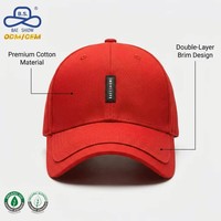 Casquette de baseball en coton premium avec visière double couche unique, structurée, 5 panneaux, pour hommes et femmes, idéale pour le sport, les activités de plein air et le quotidien.