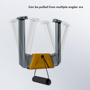 휴대용 상체 운동 도어 프레임 철봉 무나사 설치 가정용 문틀 풀업 핸들 - Product Image 2