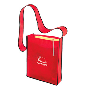 Non tissé sac à bandoulière avec une poignée continue qui s'étend des côtés - Product Image 1
