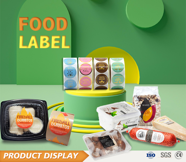 Custom Vinyl Glossy Paper Sticker Special Food Jar Labels For Brand
