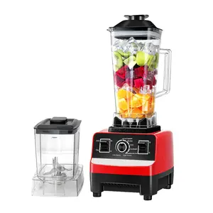 Silver Crest Blender 4500W 2L Grande Capacité Commercial Avec Mélangeur Broyeur Heavy Duty Machine Portable Ice Smoothie Blenders