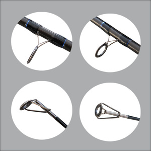 Cañas de pescar de surf de fibra de vidrio personalizadas, 3 uds., 3m/3,3 M/3,6 m, vidrio de carbono ligero, carpa, lubina, trucha, tiburón, cañas de <span class=keywords><strong>Jigging</strong></span> lento, mosca - Product Image 2