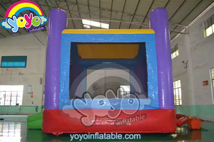 Château gonflable violet 14x14, centre de jeux pour enfants, design sur le thème royal, équipement de fête d'anniversaire en PVC de qualité commerciale, location - Product Image 3
