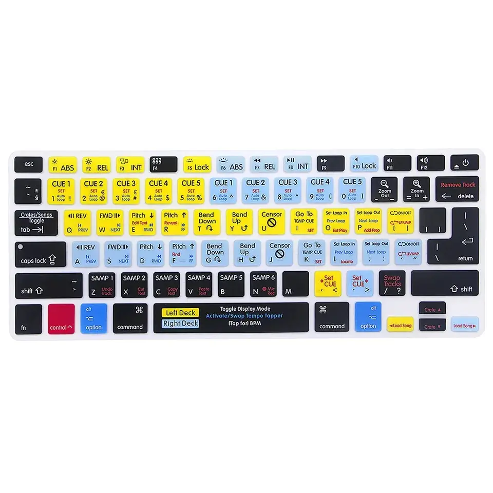 Grosir tombol pintas silikon kustom kulit Keyboard penutup pelindung untuk Macbook siap untuk dikirim