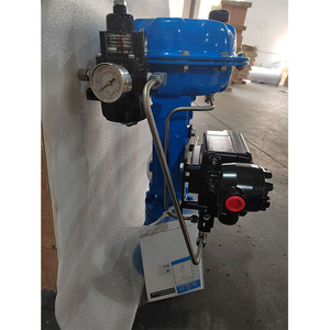 Kohlenstoffs tahl/Edelstahl Pn16/Klasse 150/300 Wasser regelventil mit pneumatischem Stellantrieb und Stellungs regler - Product Image 3