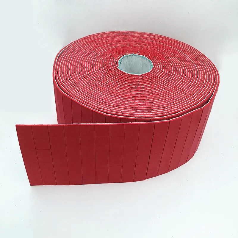 25*25*4MM Red Rubber + 1MM Cling FoamのGlass Protective EVA SpacerセパレータープロテクターパッドOn Rolls
