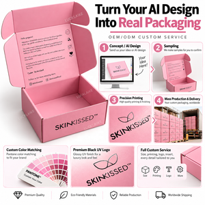 Caja de Envío Corrugada Rosa Personalizada con Logotipo, Cajas de Empaque para Suscripciones de Belleza para Marcas de Cuidado de la Piel, Cosméticos, Cuidado del Cabello y Bienestar - Product Image 3