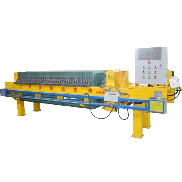 Automatic van type waste water filter press China hydraulic filter press