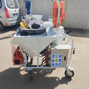 Nuevo uso doméstico 100L rociador de cemento automático de alta presión 220V máquina de enyesado de yeso Motor de bomba hecho Construcción de China - Product Image 5