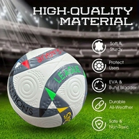 Ballon de football professionnel de taille 5, thermocollé, avec logo personnalisé, pour entraînement et matchs, fabrication OEM, vente en gros pour les clubs semi-professionnels.