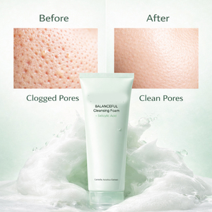 Crème nettoyante pour le visage bio à la Centella avec BHA/PHA/LHA, nettoyant quotidien non desséchant pour affiner les pores, adapté aux peaux acnéiques et grasses - Product Image 3