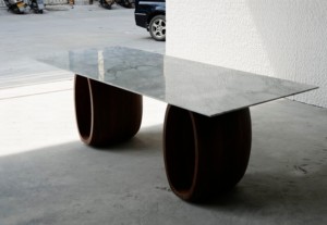 บ้านหินอ่อนธรรมชาติเถ้าน้ำแข็งอิตาลีโต๊ะรับประทานอาหารแบบเรียบง่ายเฟอร์นิเจอร์สุดสร้างสรรค์ - Product Image 5