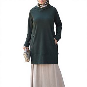 Conjunto de Sudadera Informal Musulmana Borong Pukal Jahit Pukal, Algodón Kilang OEM, Transpirable, Precio de Fábrica, Calidad Consistente - Product Image 1