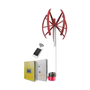 出售不同颜色磁悬浮3kw垂直轴风力发电机