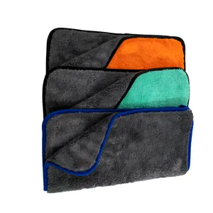方形超细纤维珊瑚绒厨房洗车毛巾布30*40/40 * 40厘米超细纤维清洁毛巾批发汽车毛巾
