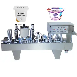Автоматическая вращающаяся машина для розлива желе йогурта мороженого сока сахара меда