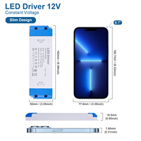 Haute qualité Ultra mince 12V 24V LED alimentation 60W plusieurs ports LED pilote pour armoire miroir éclairage domestique intelligent