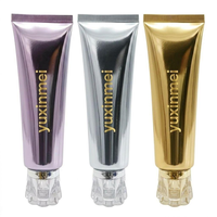Tube cosmétique en acrylique en forme de fleur D22 ABL 15ml 35ml avec bouchon à vis pour crème contour des yeux et sérum, personnalisable OEM ODM, vente en gros, directement de l'usine