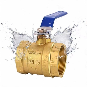 Collettore per <span class=keywords><strong>Riscaldamento</strong></span> <span class=keywords><strong>a</strong></span> <span class=keywords><strong>Pavimento</strong></span> Radiante con Maniglia <span class=keywords><strong>a</strong></span> Farfalla Rossa e Blu, Valvola <span class=keywords><strong>a</strong></span> Sfera Fissa in Ottone Nichelato DN25 con Filettatura Interna per Uso Alimentare - Product Image 1